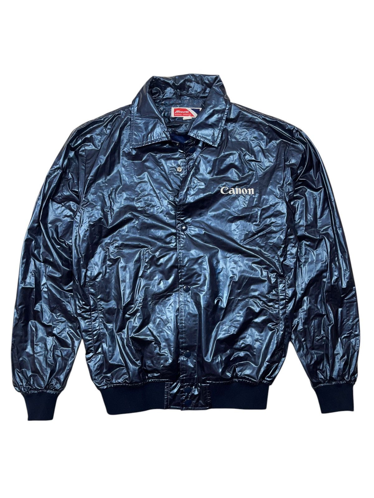 Canon × Mizuno × Vintage Vintage 80s Mizuno x Canon Metallic Polyurethane Jacket Size US M / EU 48-50 / 2 - 1 Thumbnail