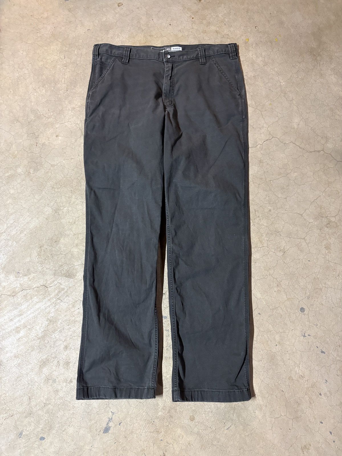 Carhartt Carhartt Y2K Canvas Relaxed Fit Work Pants Charcoal Gray Size US 38 / EU 54 - 3 Thumbnail