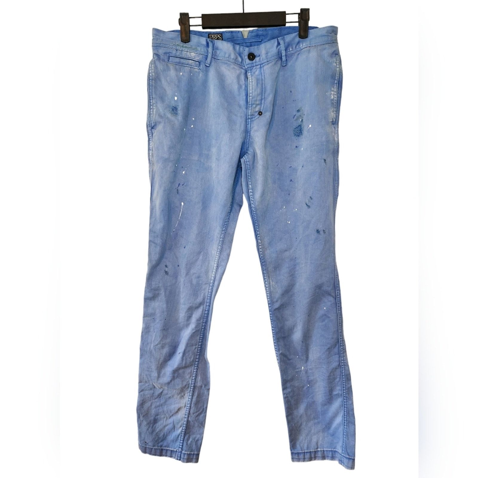 Prps NWT PRPS chino distressed baby blue paint pants savoy fit 32 Size US 32 / EU 48 - 4 Thumbnail
