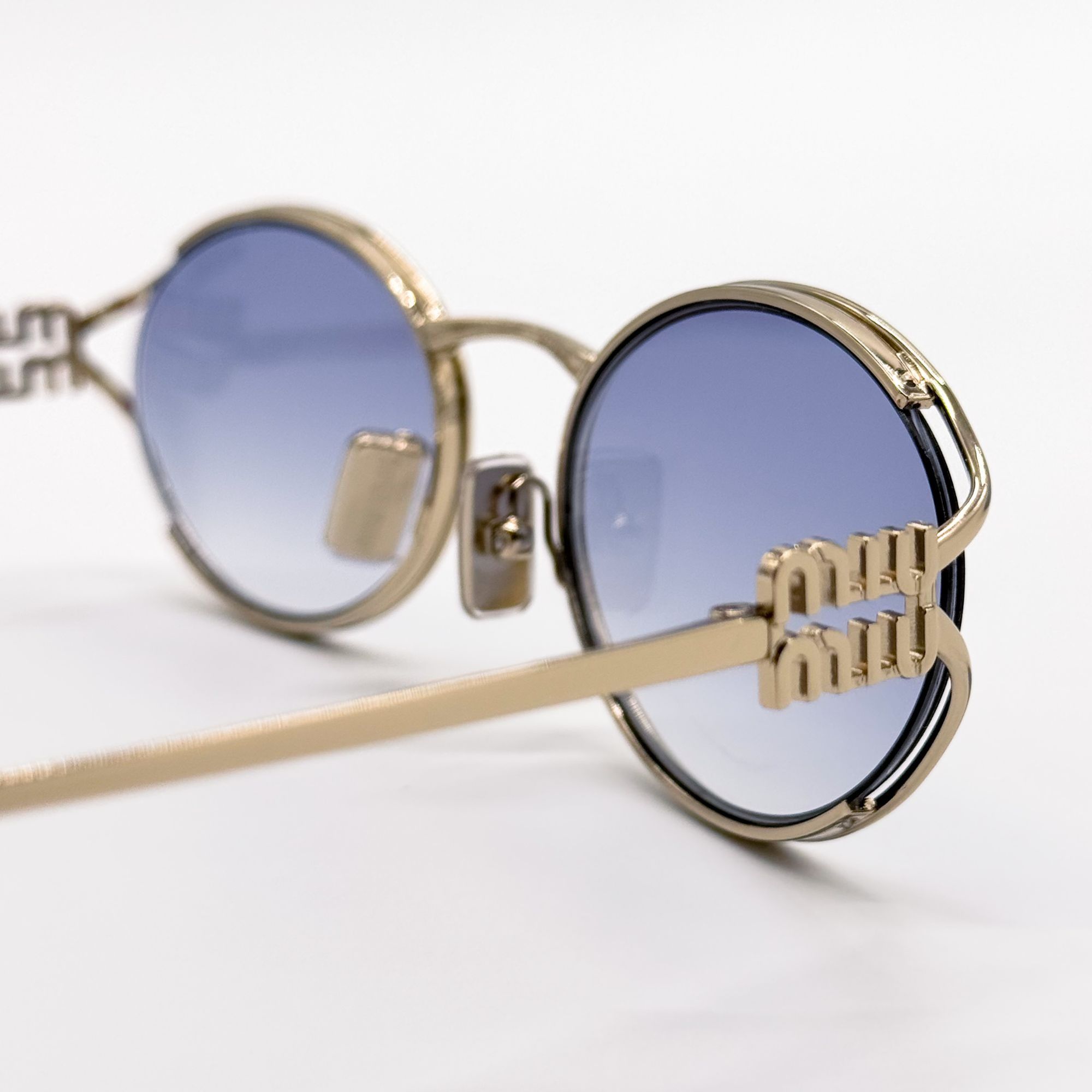 Miu Miu NEW MIU MIU SUNGLASSES MU52YS ZVN80O BLUE MU 52YS, SMU 52Y Size ONE SIZE - 6 Thumbnail