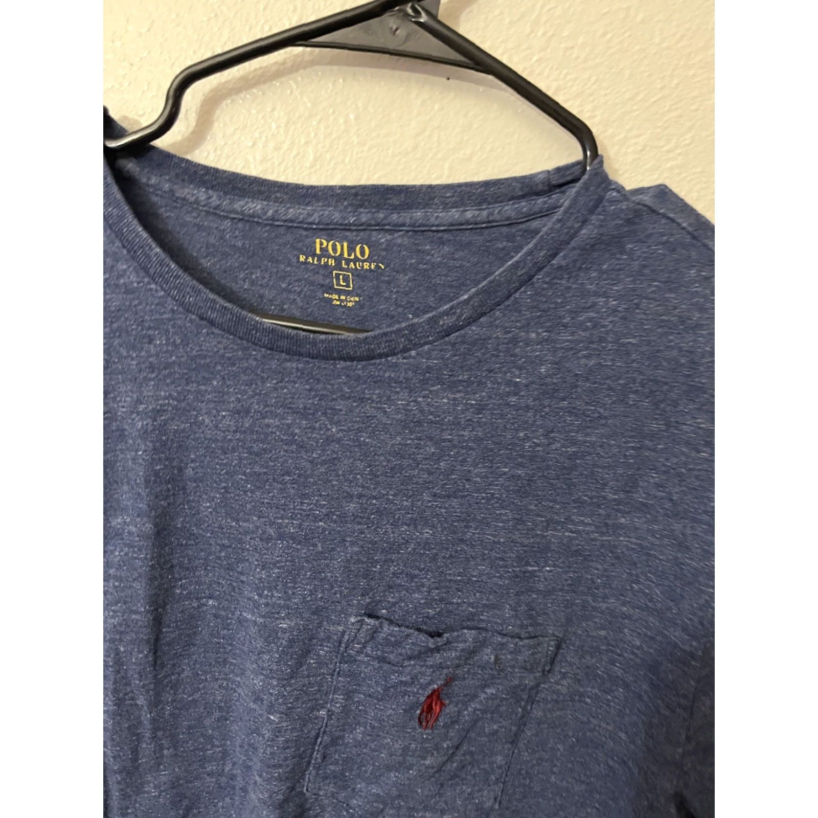 Polo Ralph Lauren Polo Ralph Lauren Tee T Shirt Mens Large Knit Crew Neck Long Sleeve Blue Size US L / EU 52-54 / 3 - 2 Thumbnail