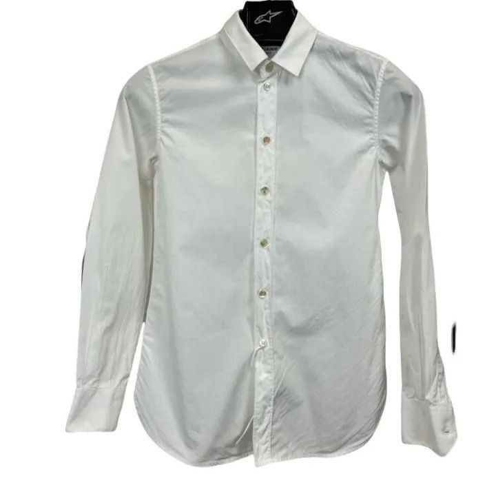 Saint Laurent Paris Saint Laurent Classic White Long Sleeve Shirt-2507 Size US S / EU 44-46 / 1 - 7 Thumbnail