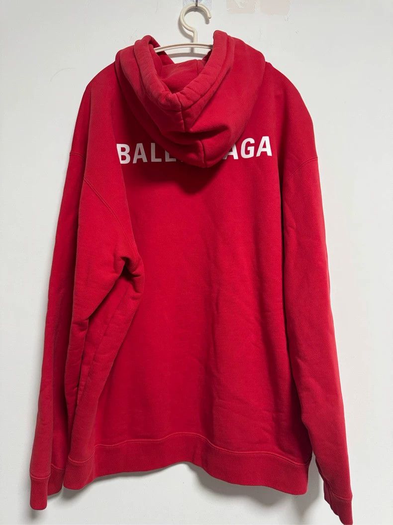 Balenciaga Balenciaga Red Hoodie Size US L / EU 52-54 / 3 - 2 Thumbnail