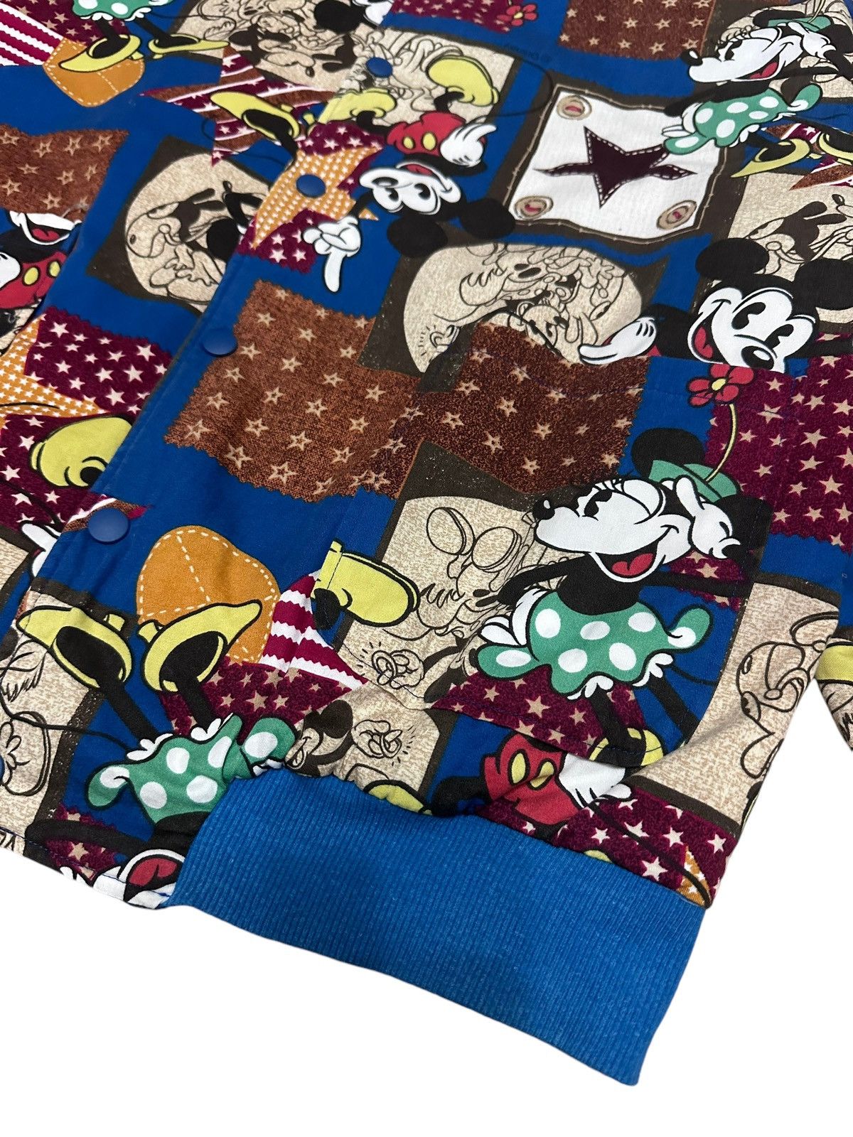 Disney × Vintage Vintage 80s Disney Mickey Full Print Varsity Jacket Size US L / EU 52-54 / 3 - 5 Thumbnail