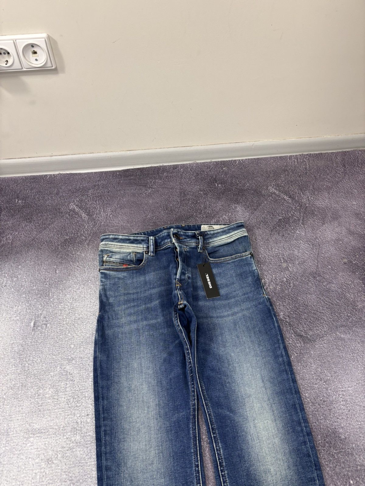 Diesel Diesel Sleenker NWT Men’s Slim Skinny Blue Stretch Jeans Size US 29 - 3 Thumbnail