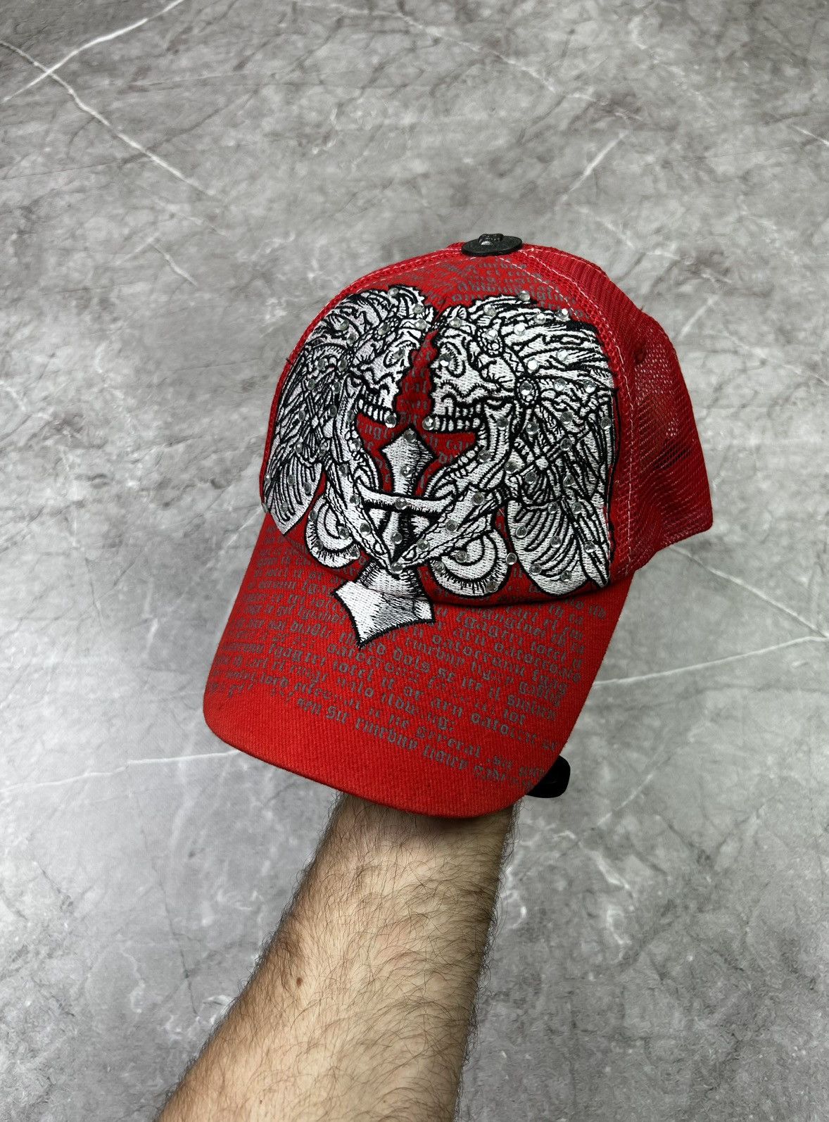 Affliction Affliction Skull Trucker Cap Y2K Avant-Garde Vintage Size ONE SIZE - 1 Thumbnail