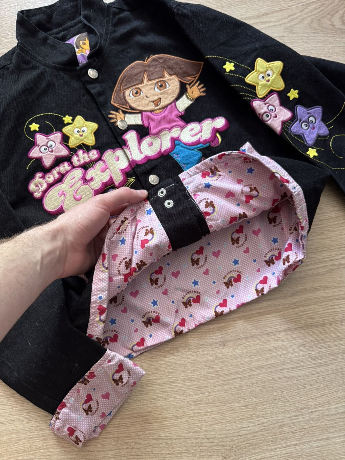 Cartoon Network Vintage 00’s Dora The Explorer Cartoon Movie Jacket Size XS / US 0-2 / IT 36-38 - 4 Thumbnail