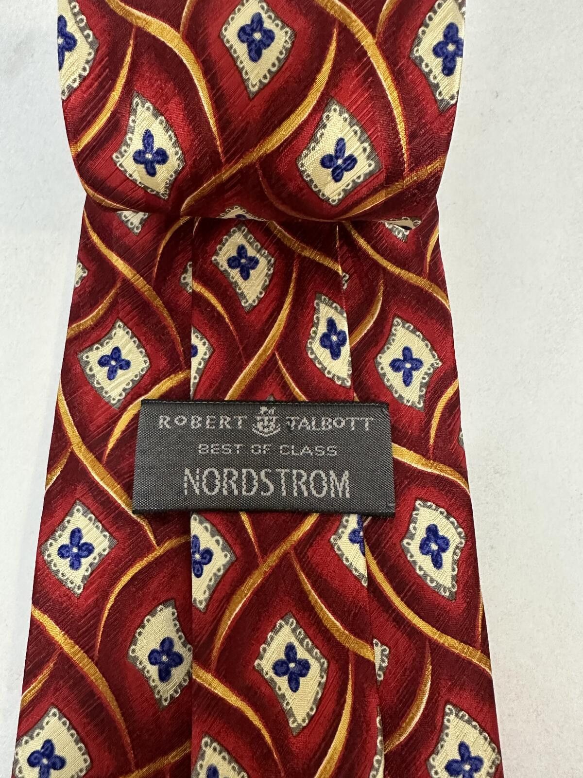 Robert Talbott Vintage Robert Talbott Best of Class silk tie red/cream/blue Size ONE SIZE - 2 Thumbnail