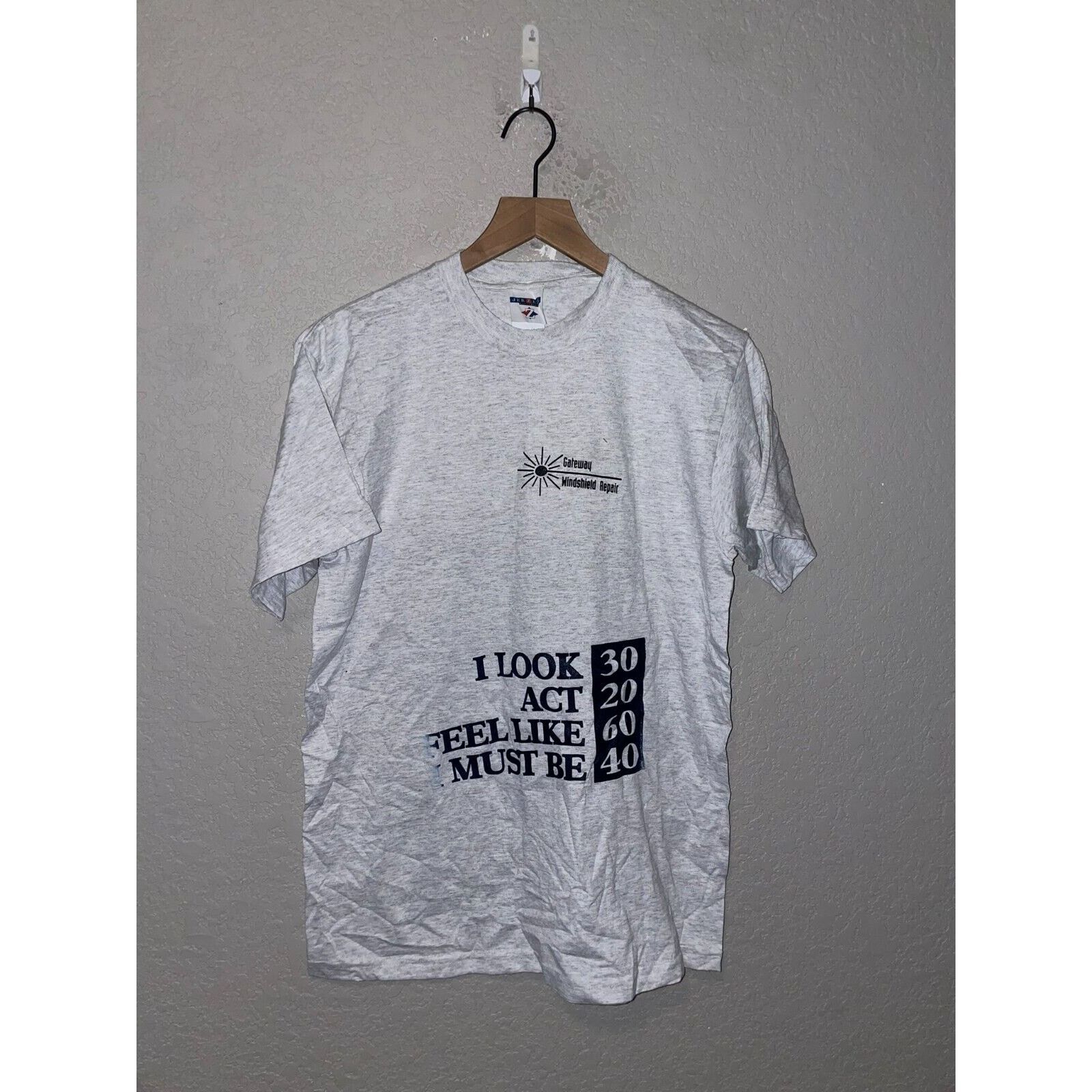 Jerzees Vintage Test Print Shirt Gateway 40 Tee 90s Jerzees VTG M Size US M / EU 48-50 / 2 - 1 Thumbnail