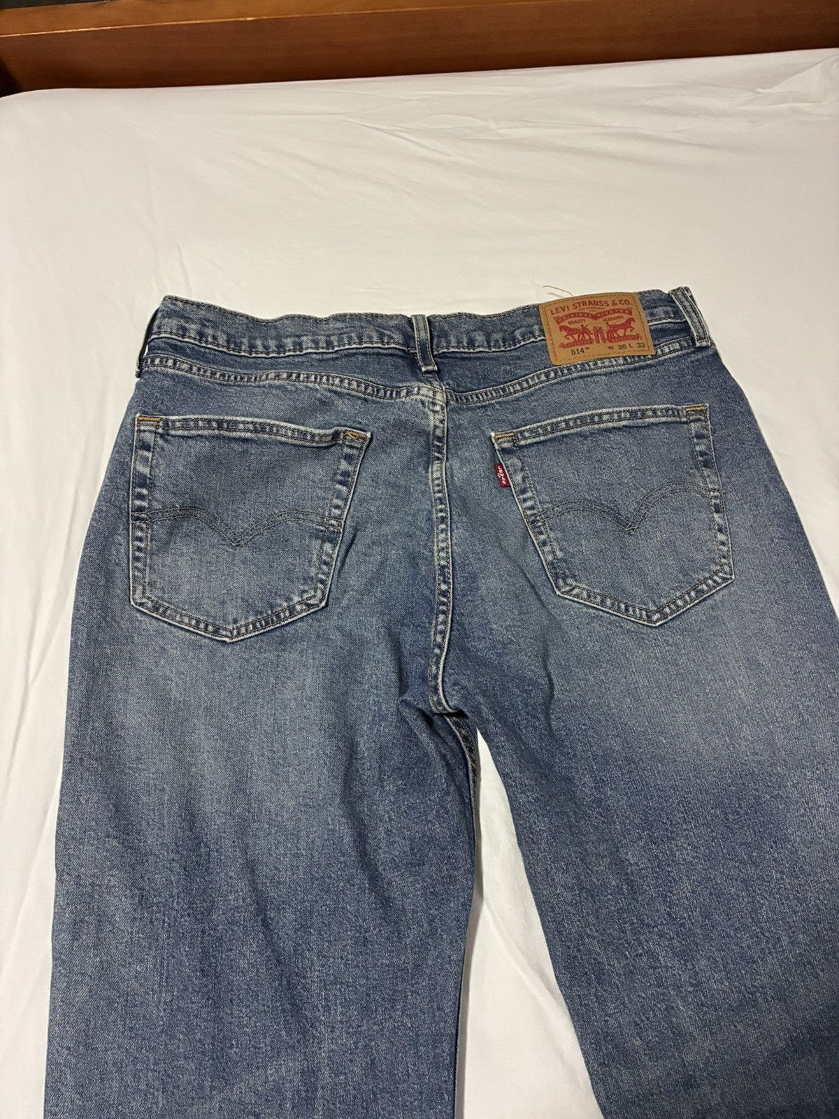 Other Levi's 514 blue denim jeans, Size 28" Size US 35 - 4 Thumbnail