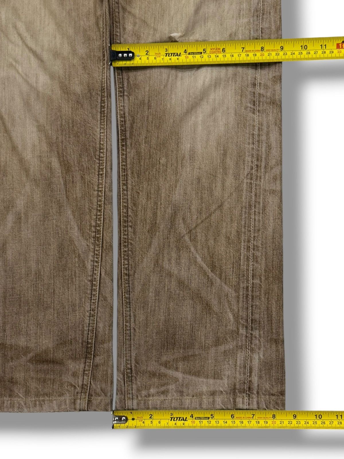 Edwin Vintage EDWIN 503 Blue Trip | Faded Brown Wash | W33 Size US 33 - 18 Thumbnail