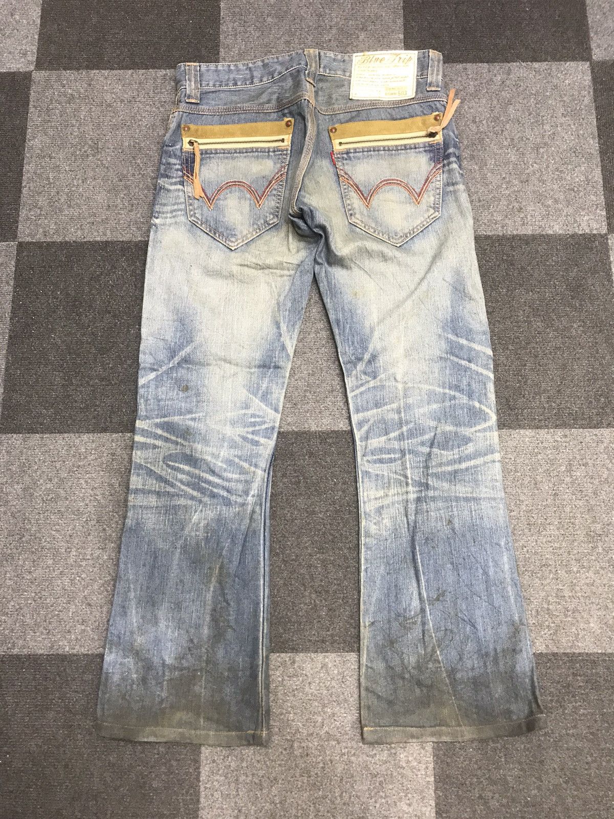 image of Edwin Westerner Bootcut Stained Jeans in Denim, Men's (Size 31)