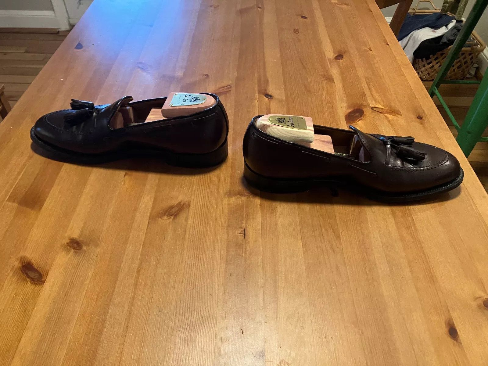 Alden Alden 561 Tassel Moccasin Loafer (Dark Brown Calf) Sz. 9.5 Size US 9.5 / EU 42-43 - 4 Thumbnail