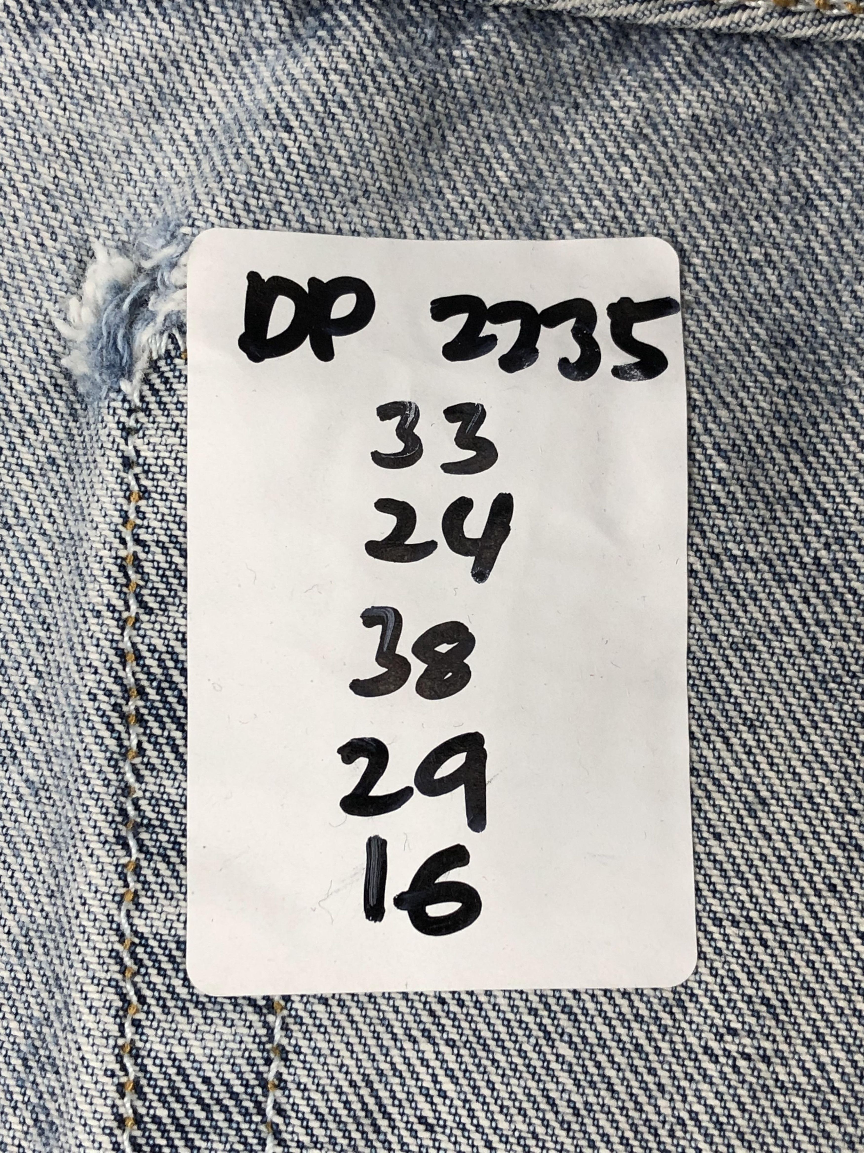 Levi's × Vintage Vintage Cropped Levis 501 Faded Blue Jeans DP2235 Size US 33 - 21 Thumbnail