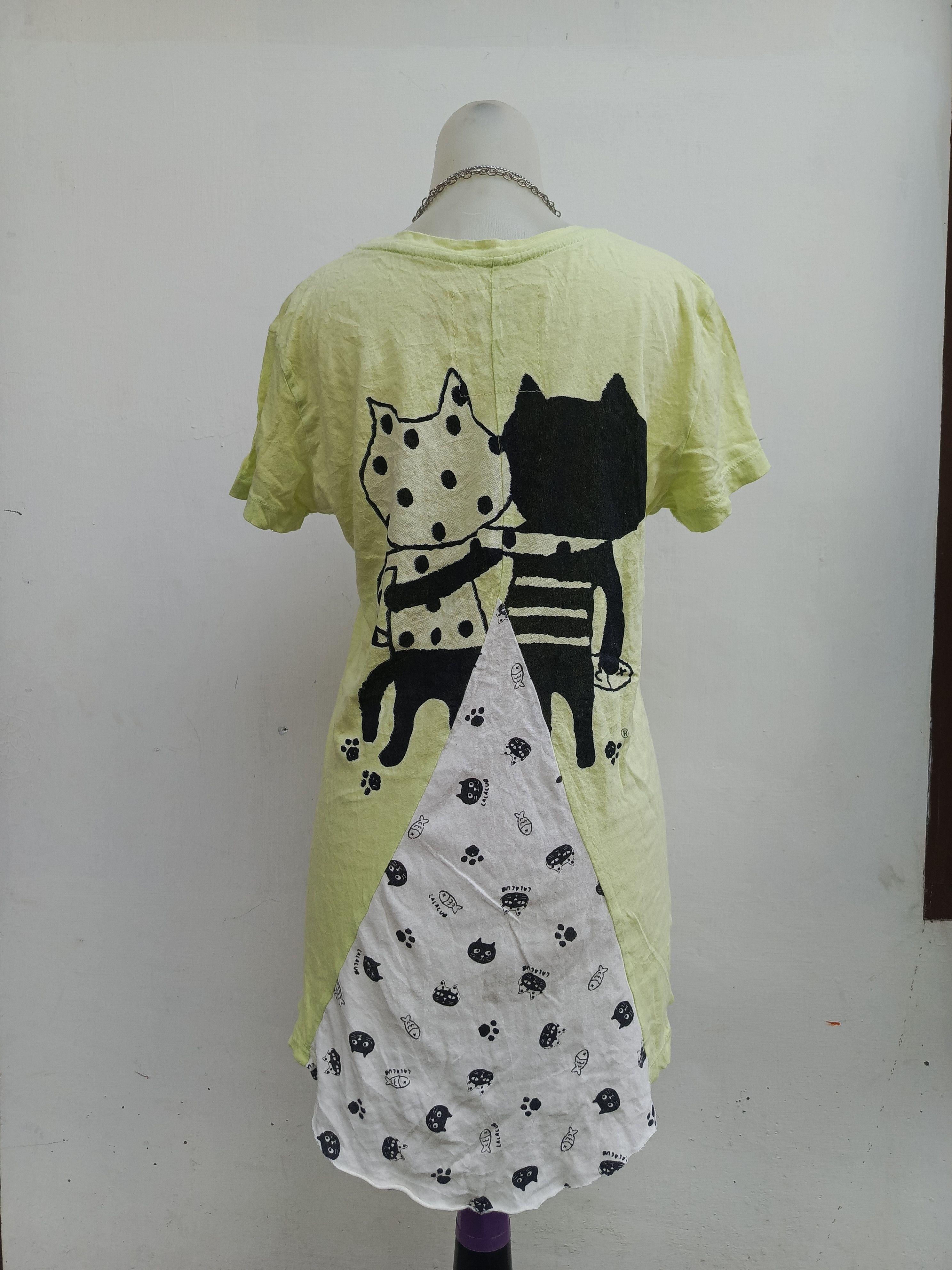 Japanese Brand Lalacub Cat Print T-Shirt Made in Japan Size L / US 10 / IT 46 - 5 Thumbnail