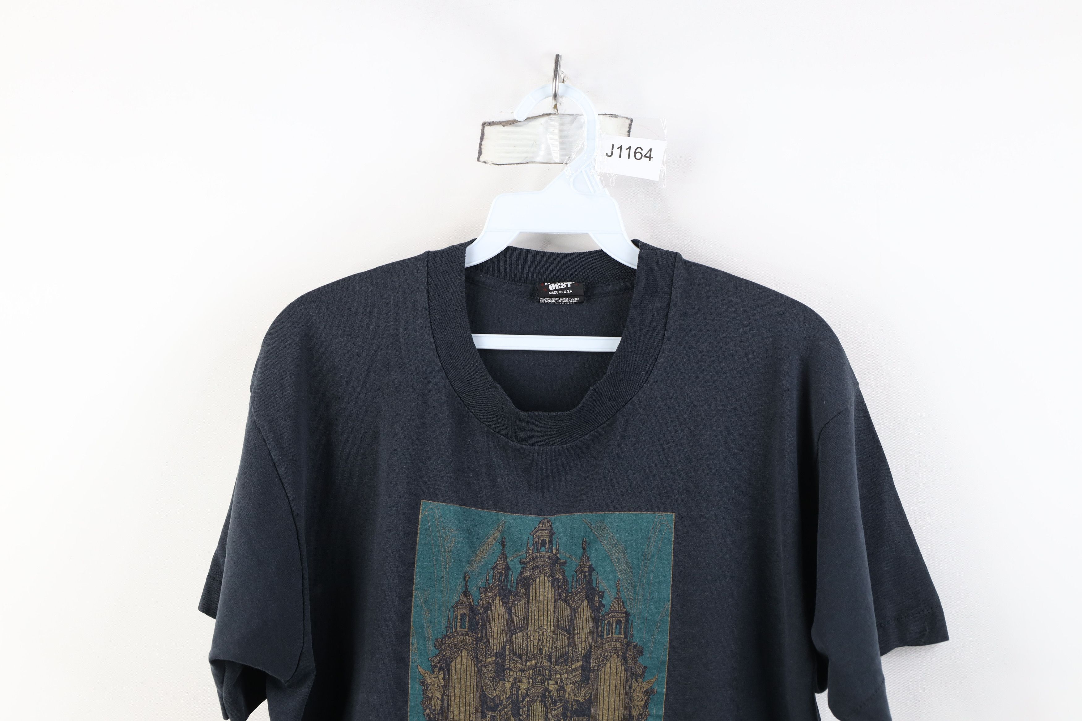Vintage Vtg 80s 90s Streetwear Dreams Organ Pipe Piano T-Shirt USA Size US L / EU 52-54 / 3 - 2 Thumbnail