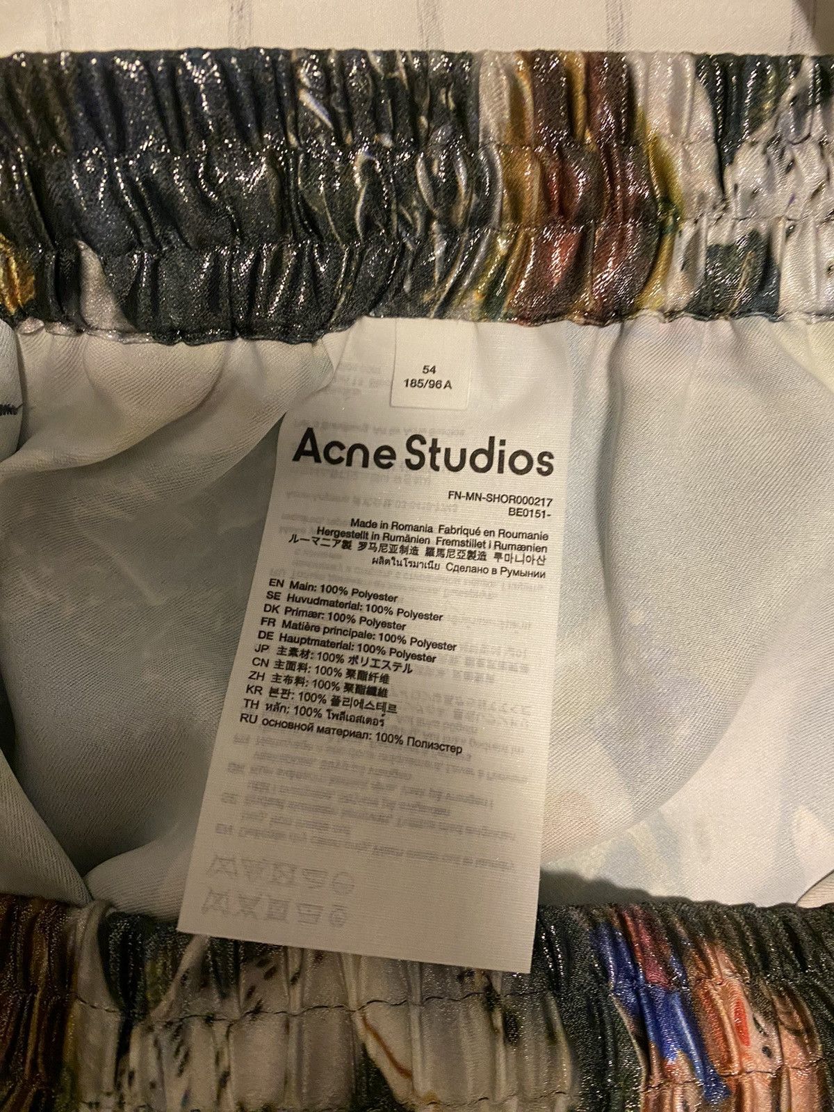 Acne Studios Acne Studios Printed Lamé Shorts 54 NWT Size US 40 / EU 56 - 13 Thumbnail
