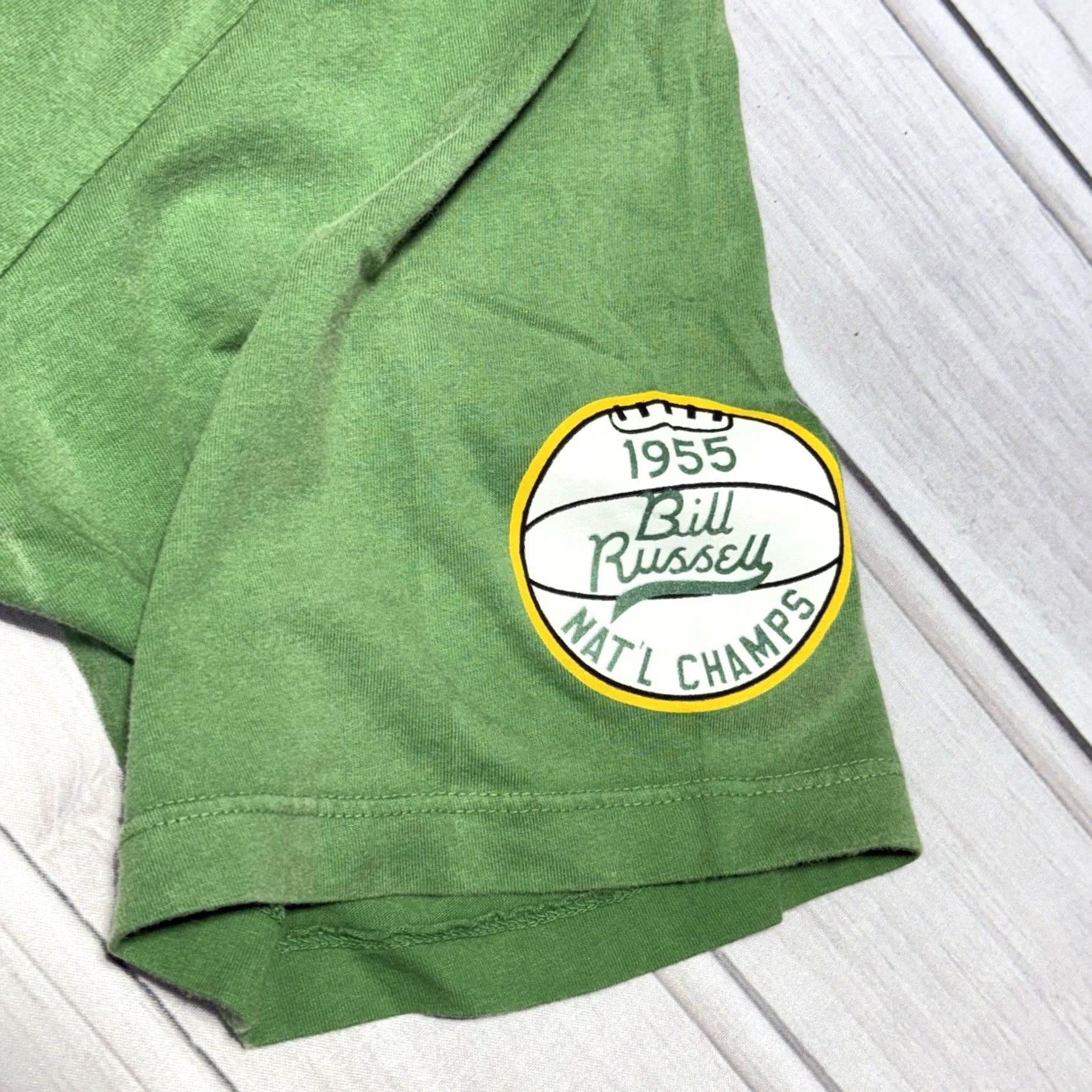 Roots VINTAGE Roots of Fight Bill Russell T-Shirt 4XL Green 1955 San Francisco Basketball NWT Size US XXL / EU 58 / 5 - 4 Thumbnail