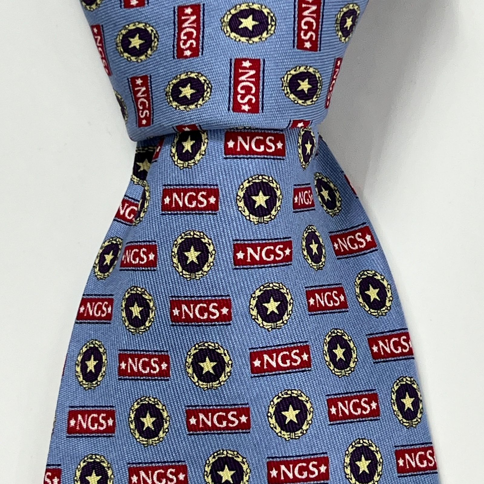 Vineyard Vines Vineyard Vines Men's Tie NGS Blue Red 100% Silk Necktie Size ONE SIZE - 4 Thumbnail