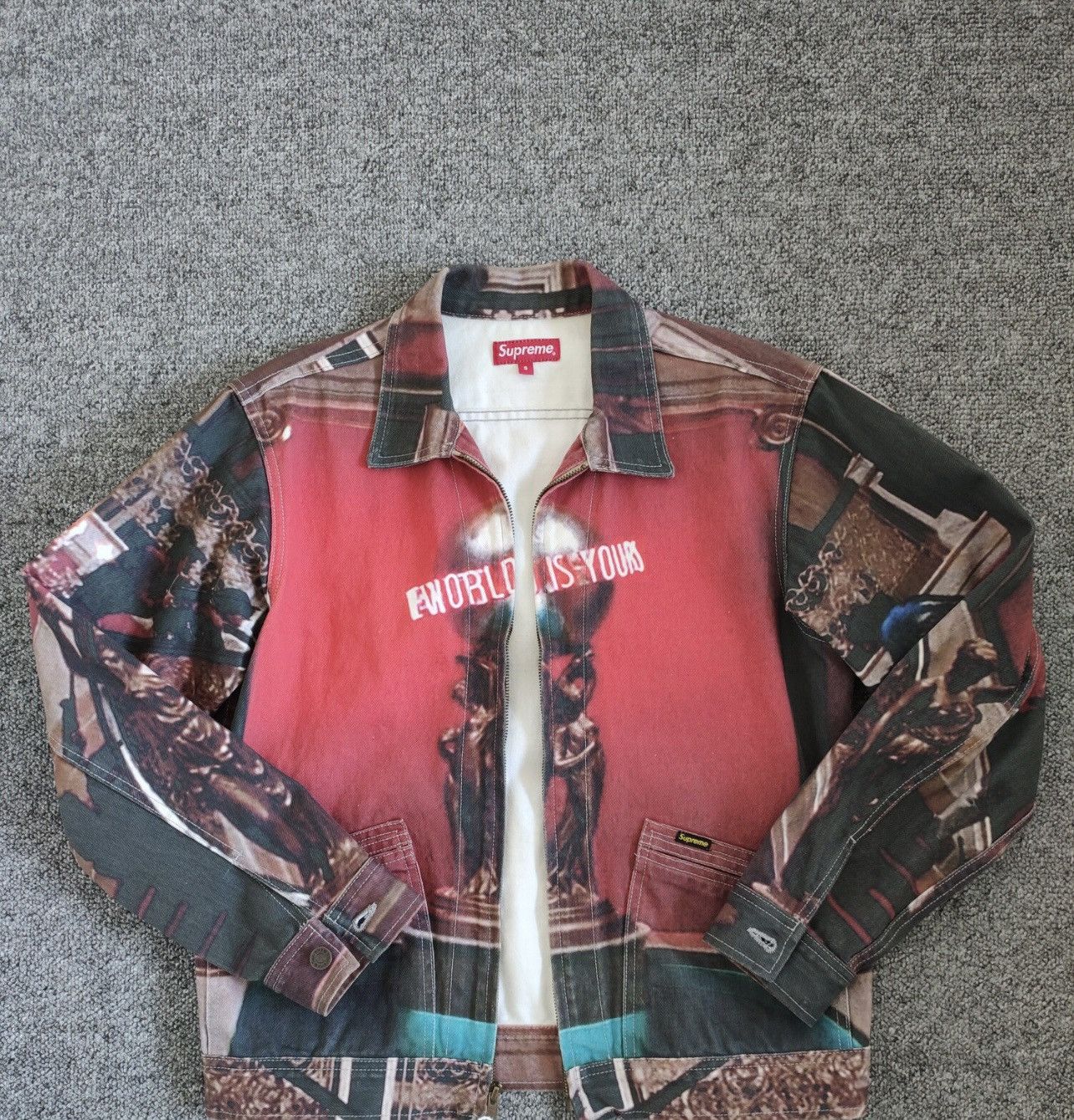 Supreme Scarface The World Is Yours Denim Jacket Multi