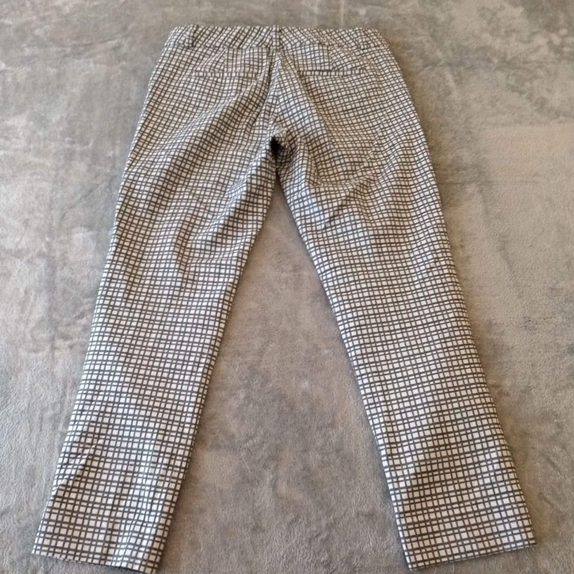 Vintage The Limited Pants Womens Size 4 Gray Plaid 30x25 Low Rise Dress Pants Straight Inseam 25 Size 27" / US 4 / IT 40 - 2 Thumbnail