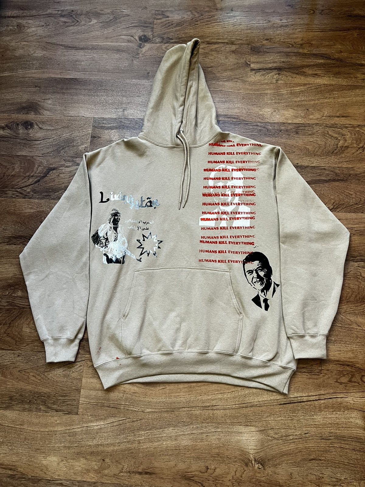 Other All Over Print Humans Kill Everything Hoodie Size US XL / EU 56 / 4 - 1 Thumbnail