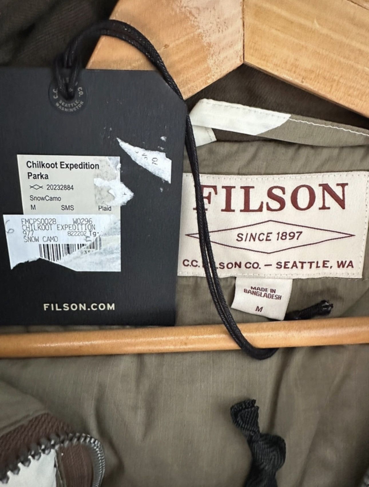 Filson Filson Chilkoot Expedition Parka Snow Camo Down NWT Rare M/L Size US XL / EU 56 / 4 - 9 Thumbnail
