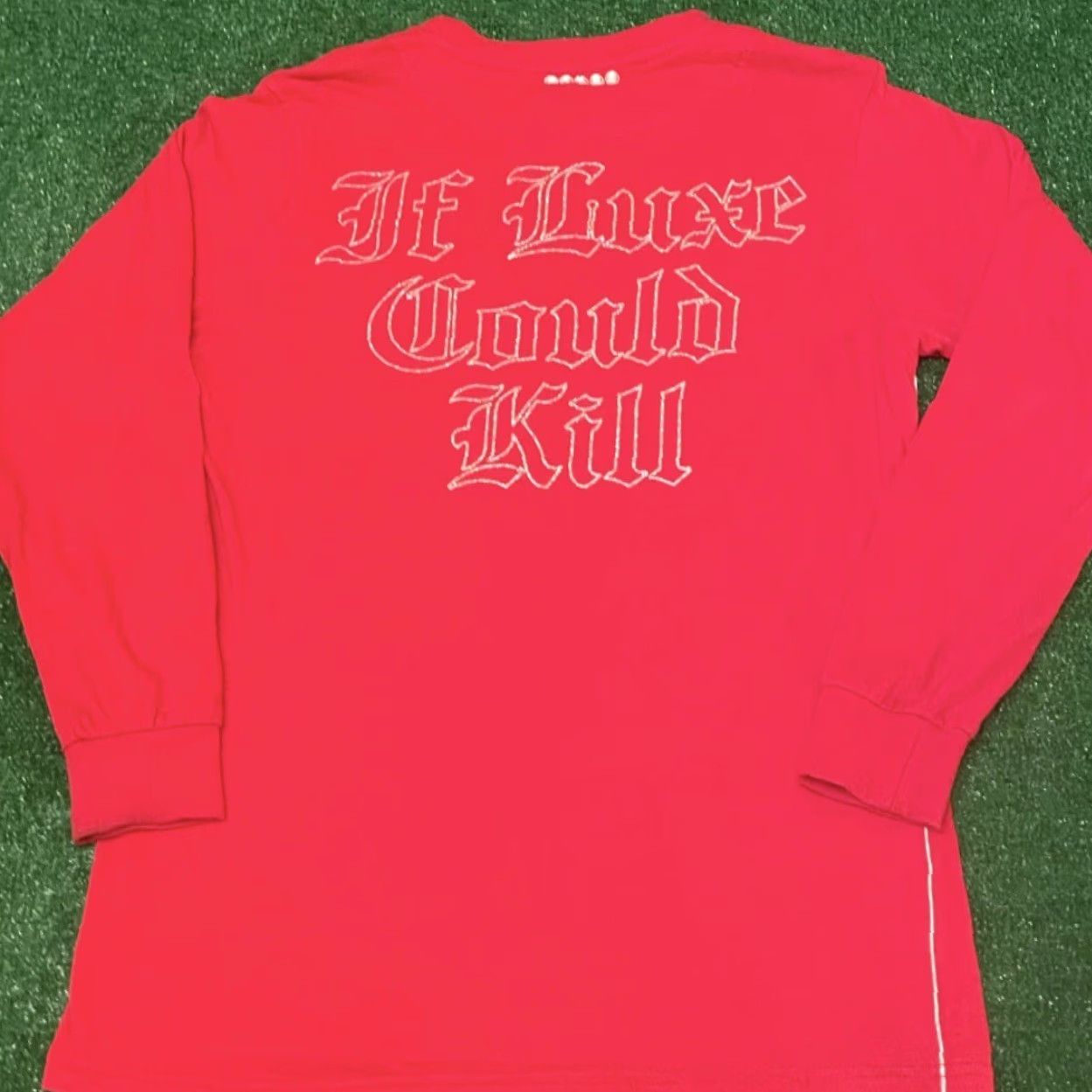 Coogi VINTAGE Coogi If Looks Could Kill VTG Long Sleeve Shirt Small Red Men S Grunge Punk Y2K Hip Hop 2000s Size US S / EU 44-46 / 1 - 2 Thumbnail