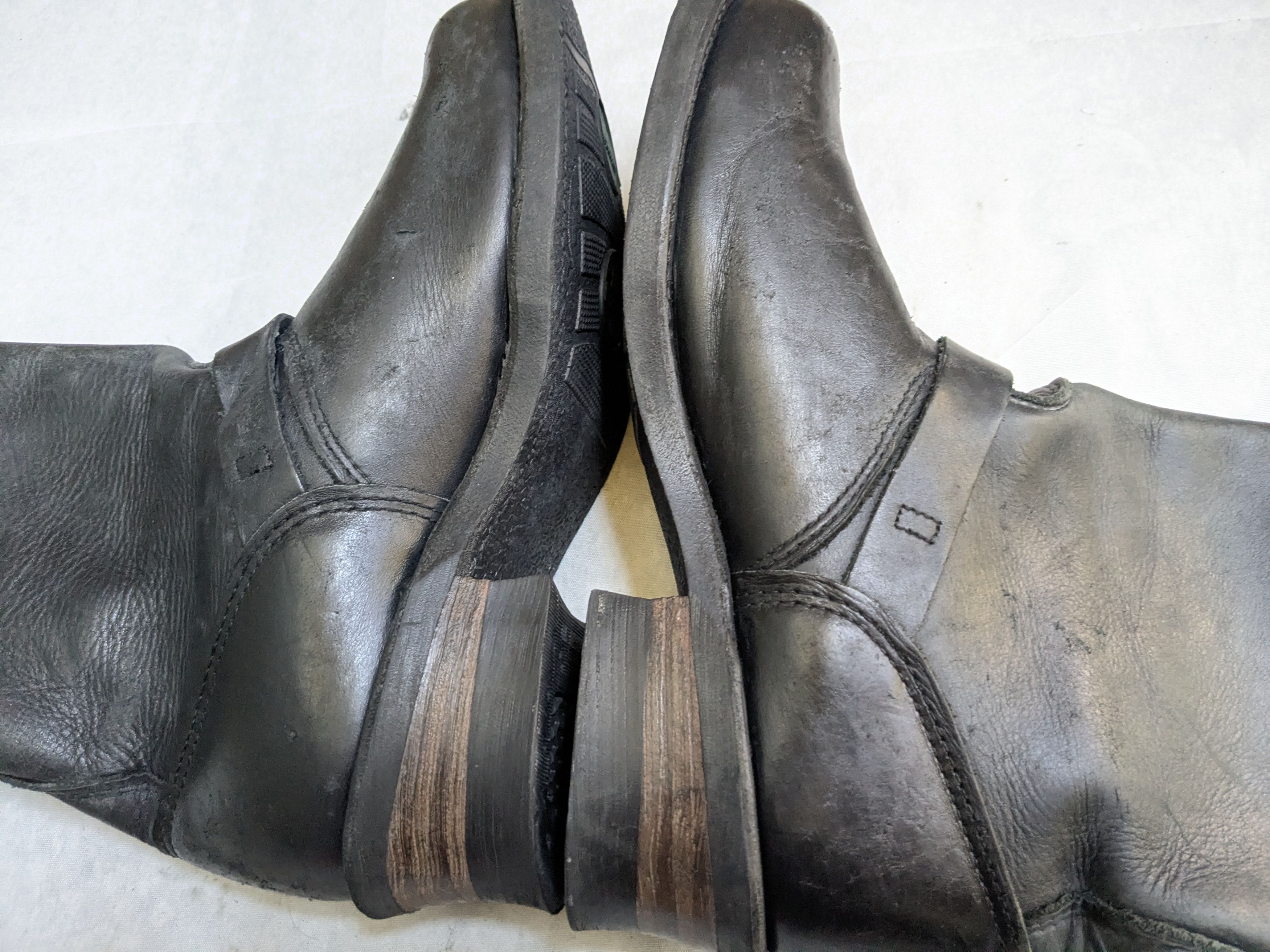Frye Frye Engineer Black Leather 9.5 M Leather Buckle Size US 9.5 / EU 42-43 - 14 Thumbnail