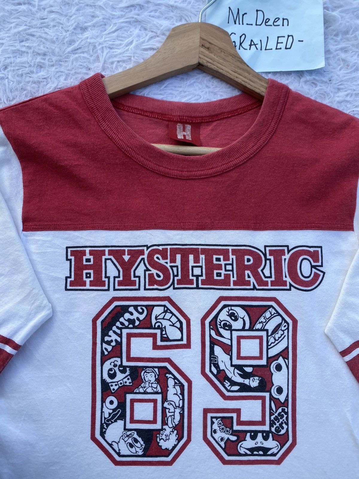 Hysteric Glamour Vintage Hysteric Glamour 69 Three Quarter T-shirt Size US S / EU 44-46 / 1 - 7 Thumbnail