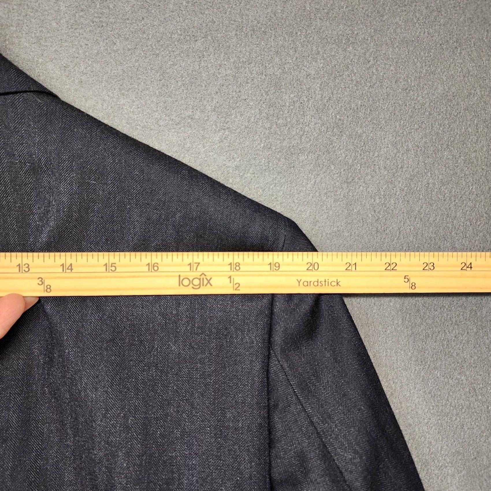 Jos. A. Bank Jos A. Bank Mens Suit Gordon Jacket 40L Pants 34x30 Pleated Navy Blue 100% Wool Size 40R - 4 Thumbnail