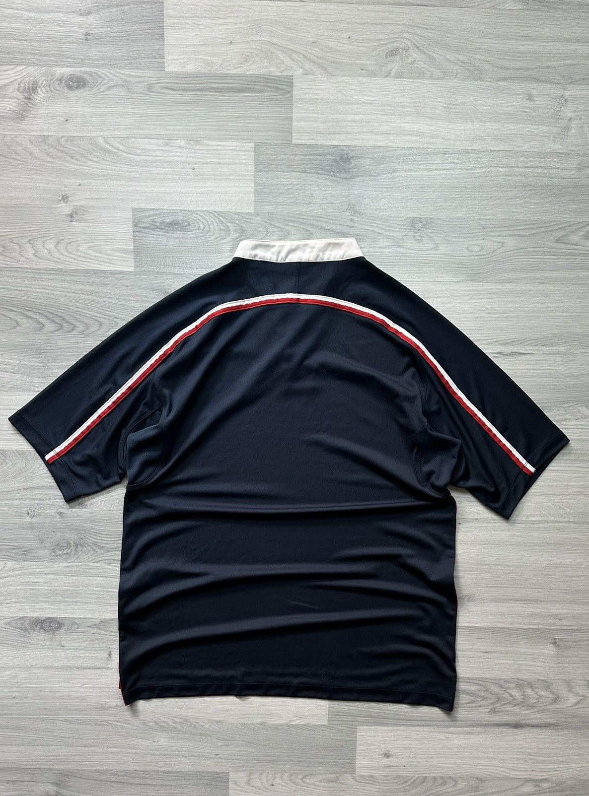 Nike Vintage navy T-shirt Nike 90s swoosh dri-fit Size US XL / EU 56 / 4 - 7 Thumbnail