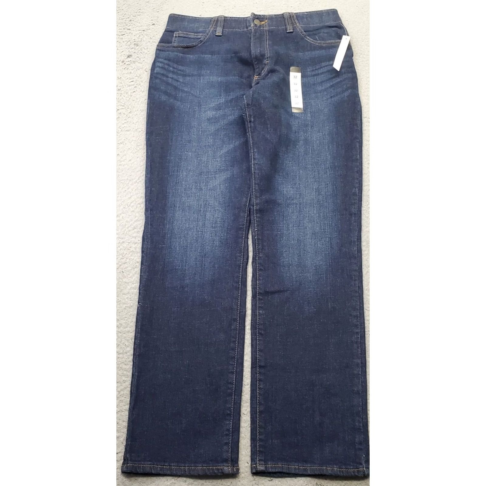 Lee Lee Jeans Mens 32 Blue Denim Faded Grunge Straight Leg Americana Streetwear - Size 32 Size US 32 / EU 48 - 2 Thumbnail
