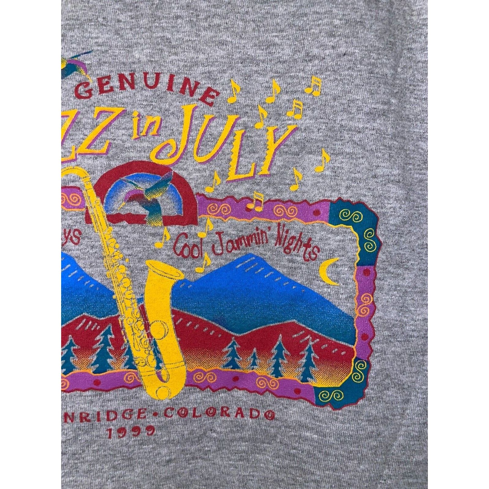 Anvil Vintage Womens Jazz In July Shirt Tee Top Music 1999 Large Size L / US 10 / IT 46 - 5 Thumbnail