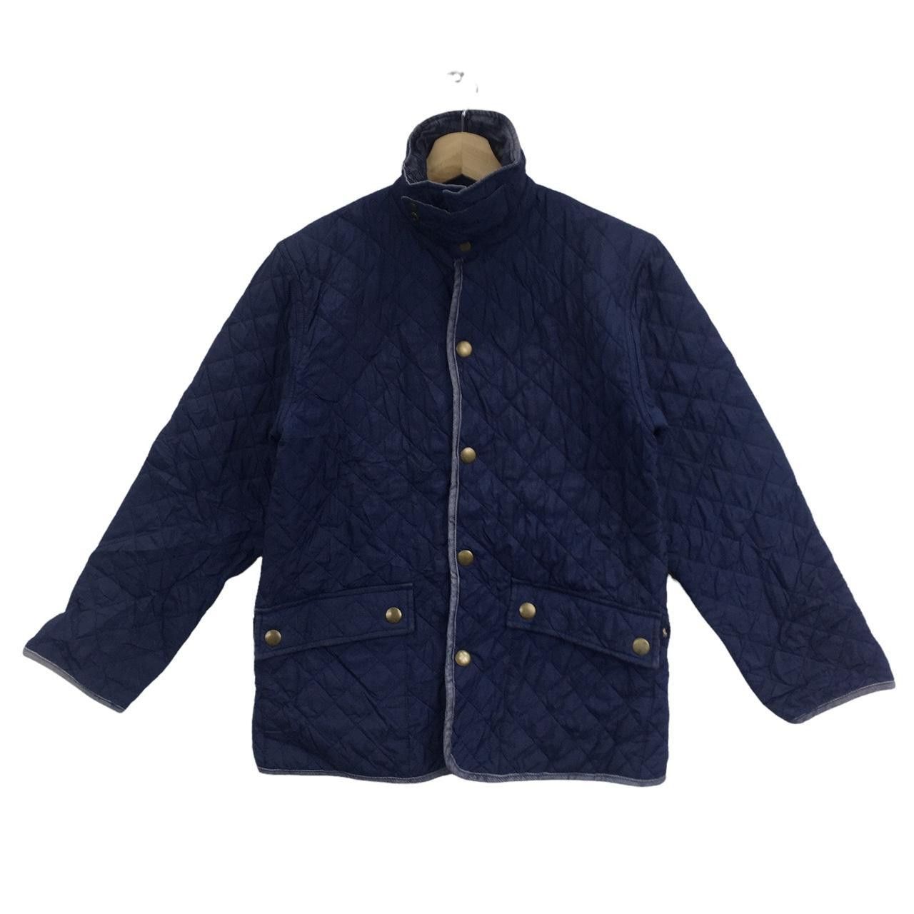 Polo Ralph Lauren Vtg 90’ POLO RALPH LAUREN Minimalist Blue Quilted Jacket Size US M / EU 48-50 / 2 - 1 Thumbnail