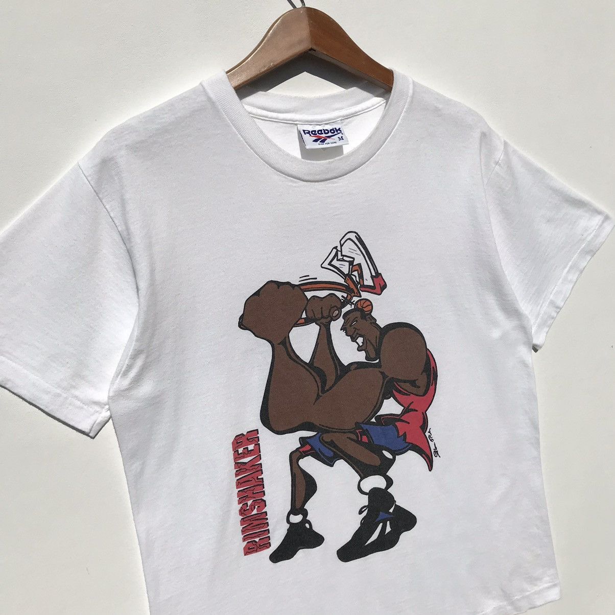 Reebok × Vintage Vintage 90s Reebok The Rim Shaker Nba Shirt Size US M / EU 48-50 / 2 - 5 Thumbnail