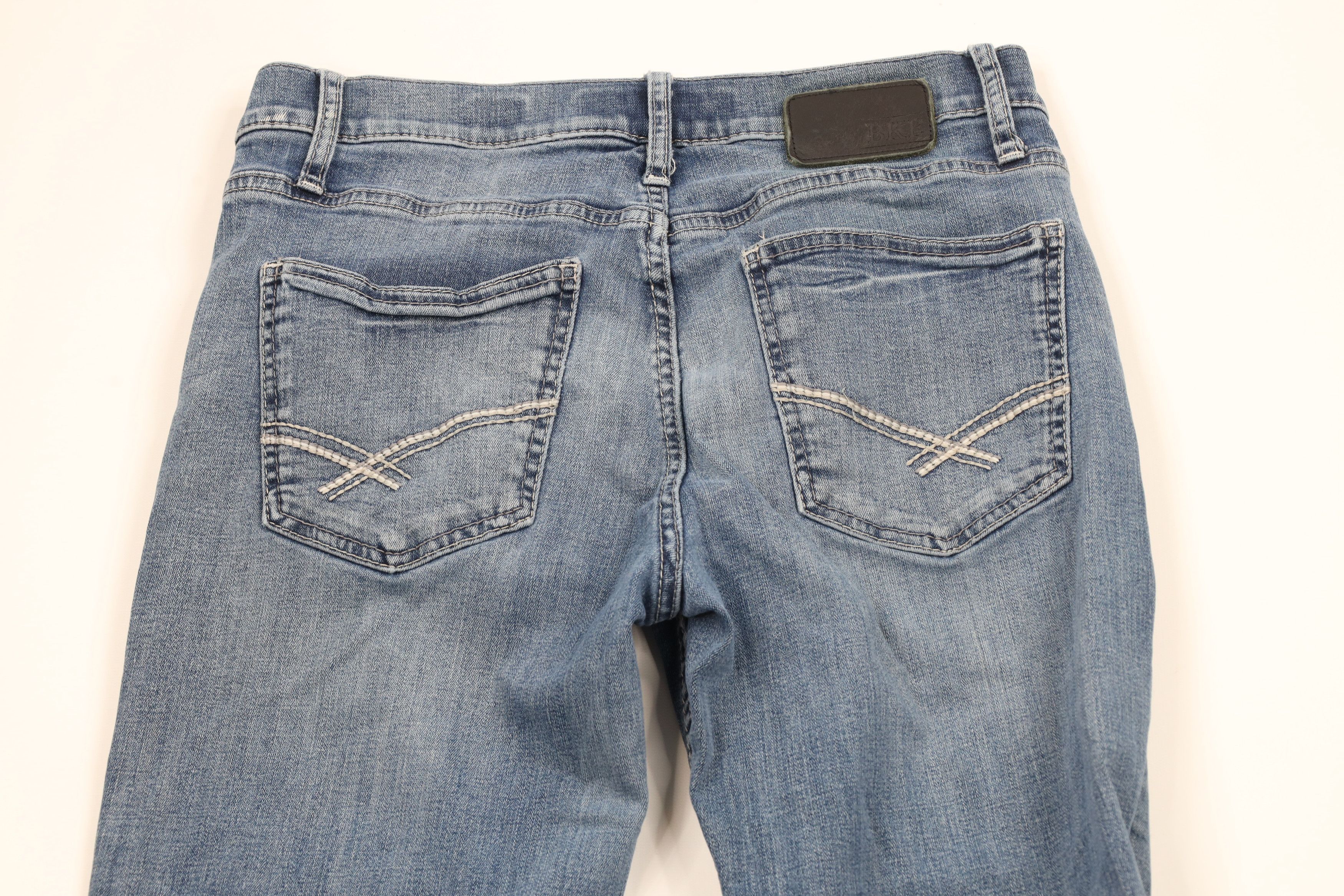 Vintage Buckle BKE Stitch Jake Stretch Bootleg Denim Jeans Blue Size US 32 / EU 48 - 12 Thumbnail