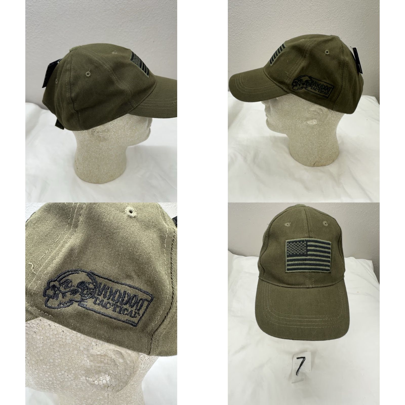 Vintage Voodoo Tactical Baseball Hat Green American Flag Embroidered Adjustable Cap Nwt Mens Baseball Cap Size ONE SIZE - 8 Thumbnail