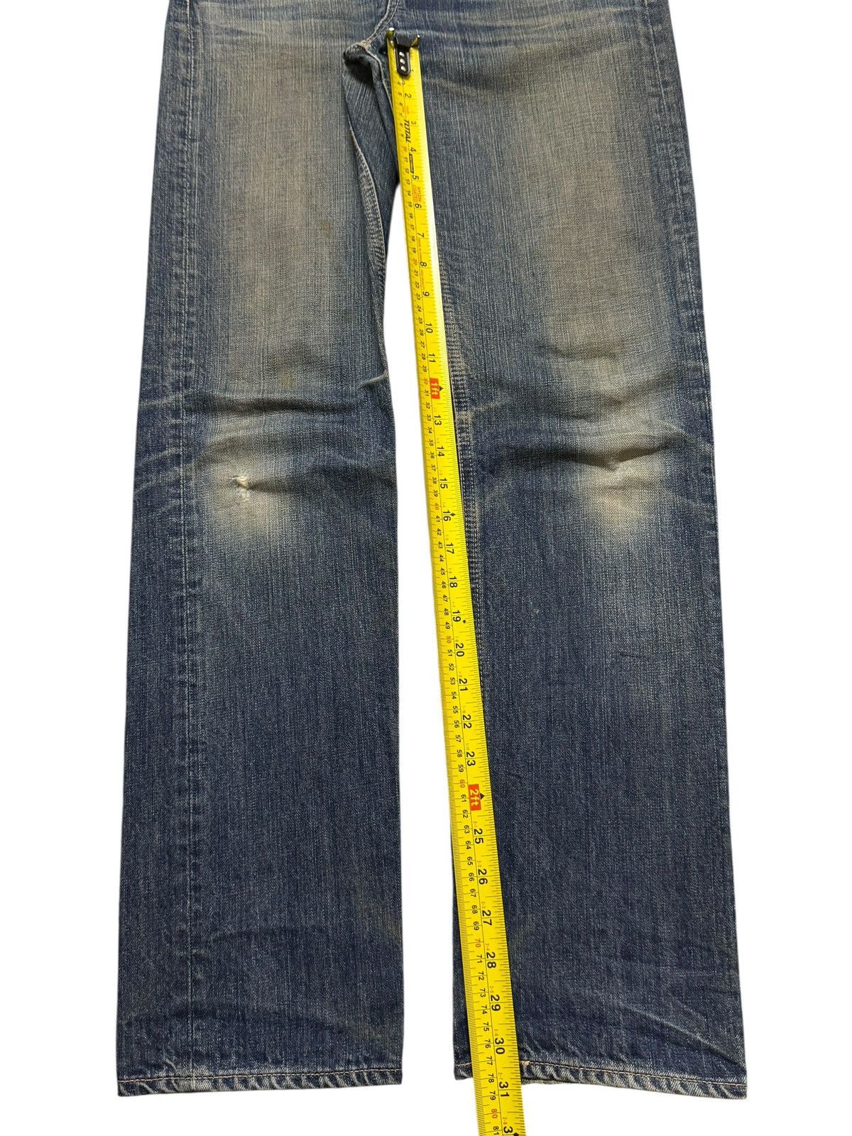semanticdesign Vintage Y2K Japanese DMG Mud Wash Faded Whisker Straight Leg Size US 32 / EU 48 - 11 Thumbnail