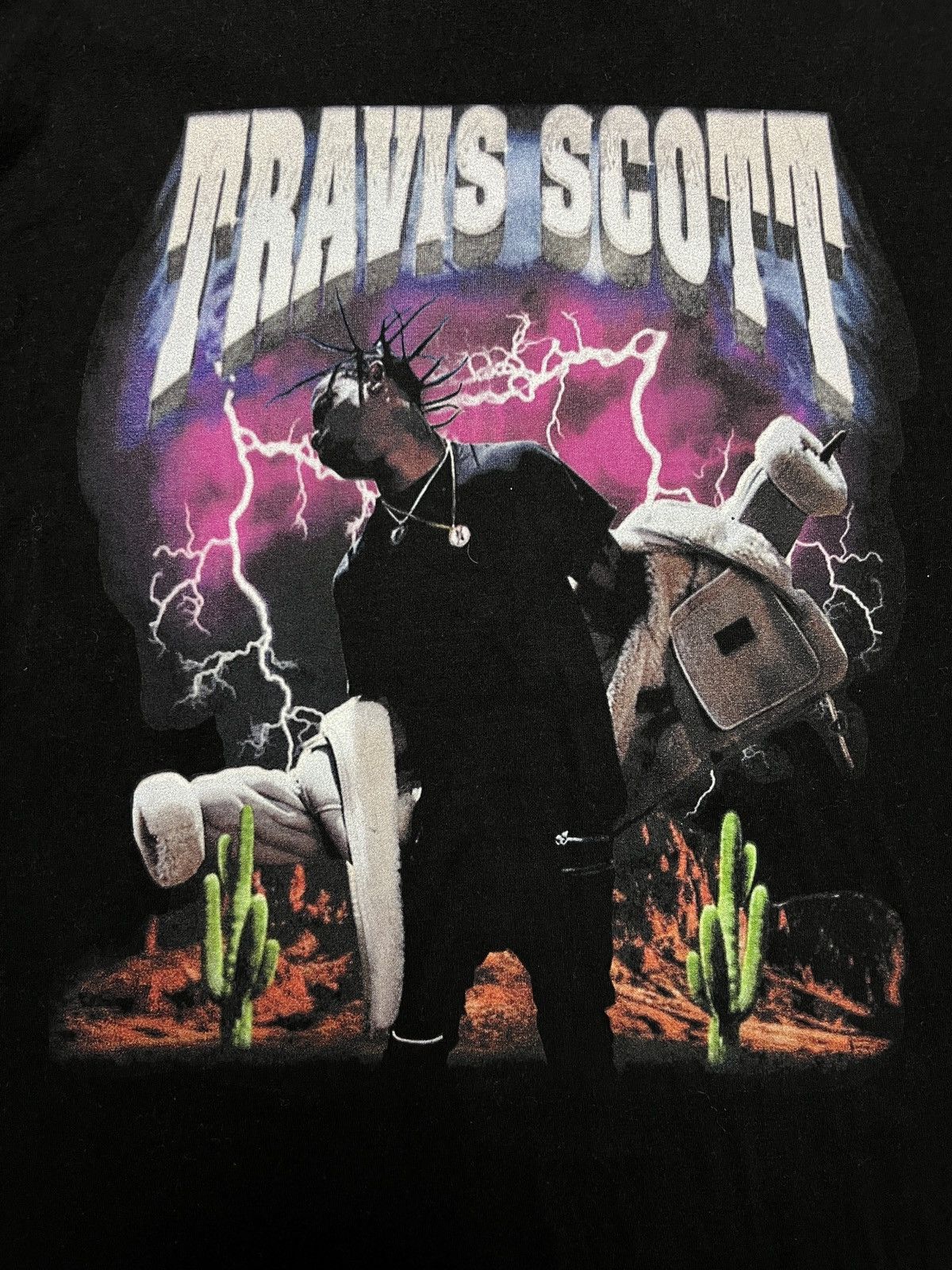 Band Tees Travis Scott Tee 2015 U.S.A Tour Tshirt Vintage y2k Rap Hype Size US M / EU 48-50 / 2 - 5 Thumbnail