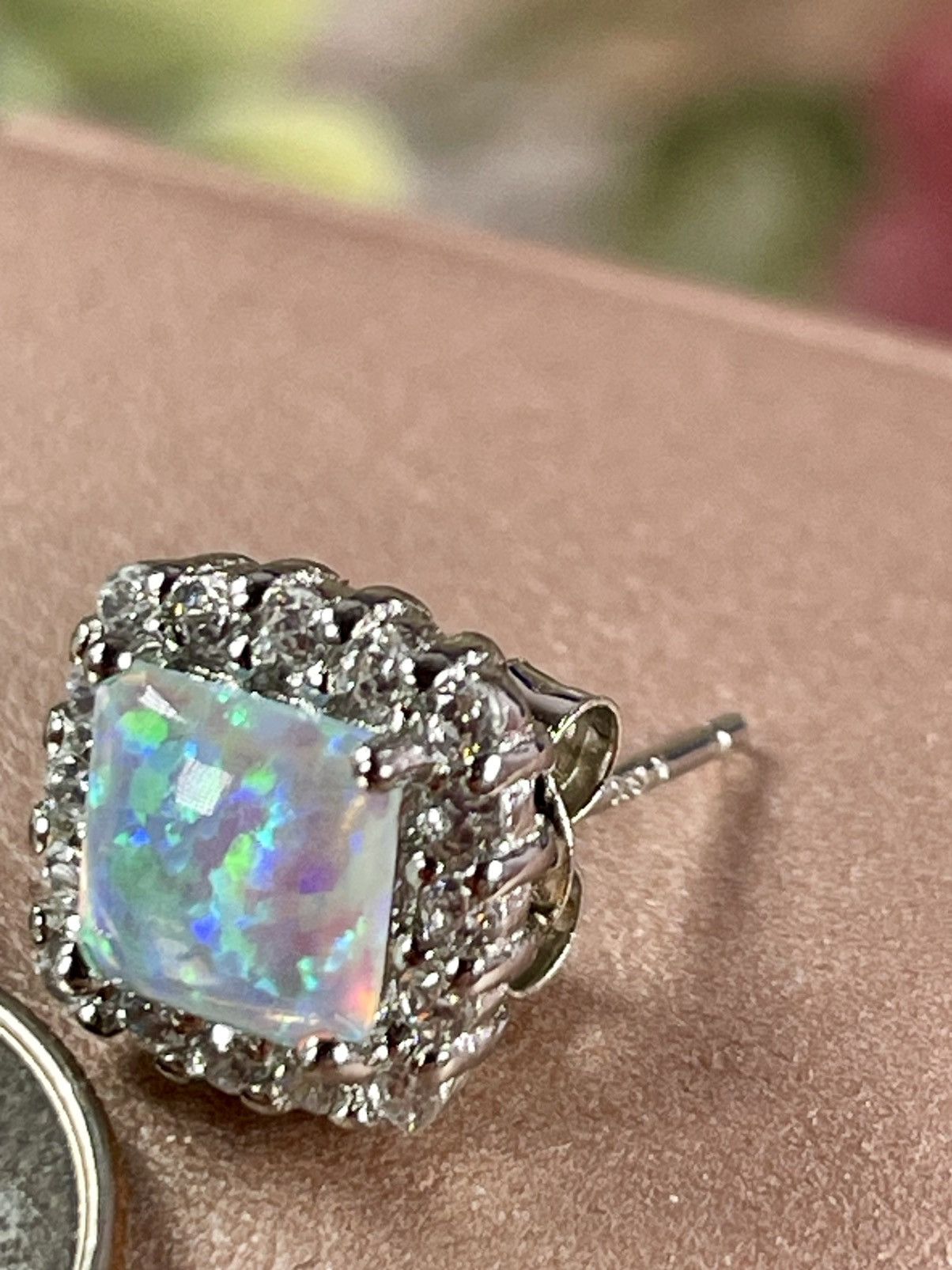 Other Genuine Andamooka OPAL and white Topaz. 2.5CT Silver 925 Size ONE SIZE - 5 Thumbnail