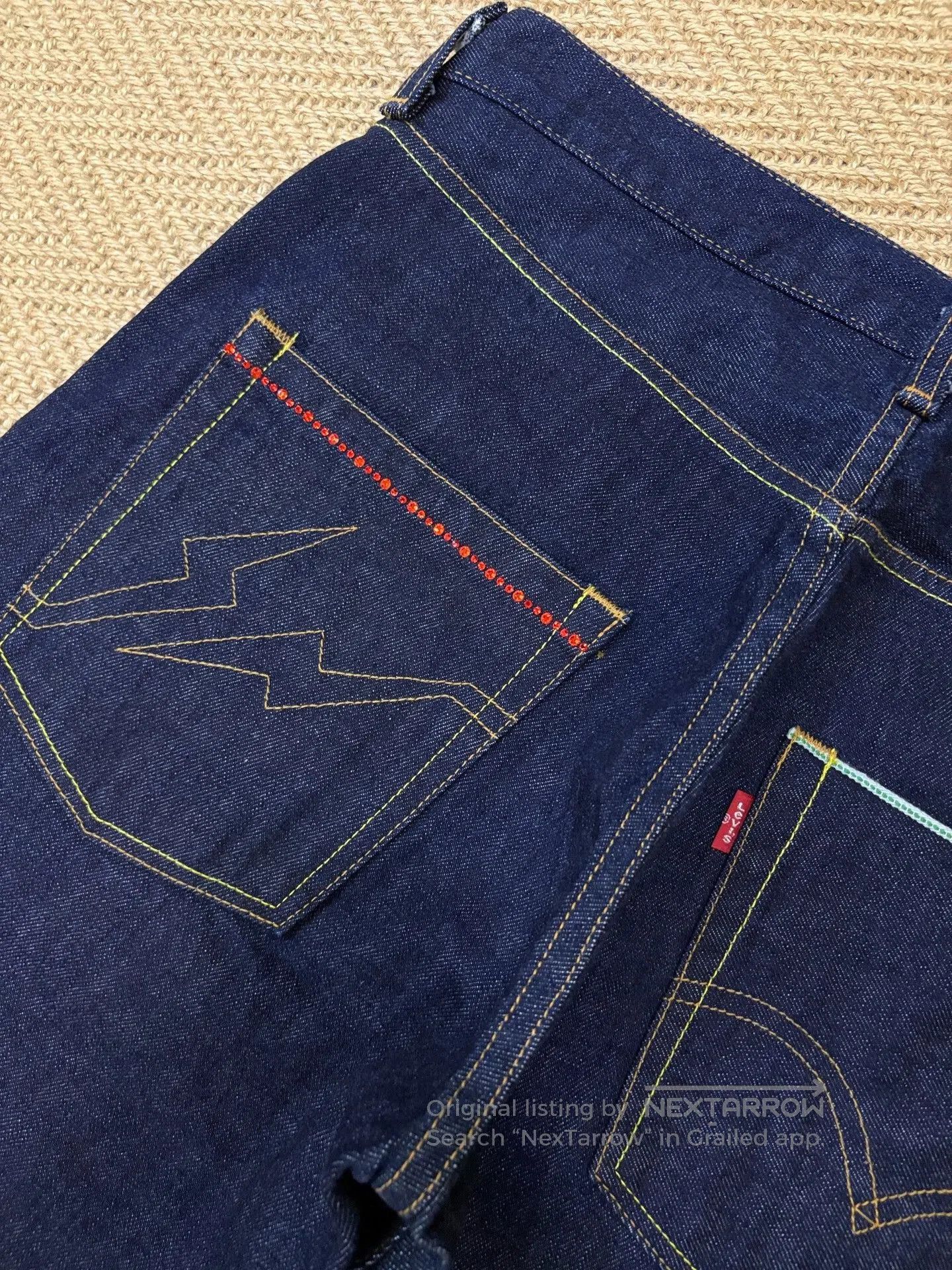 Levi's Levi's Fenom Disco Red Diamond Unwashed Jeans. Size US 26 / EU 42 - 8 Thumbnail
