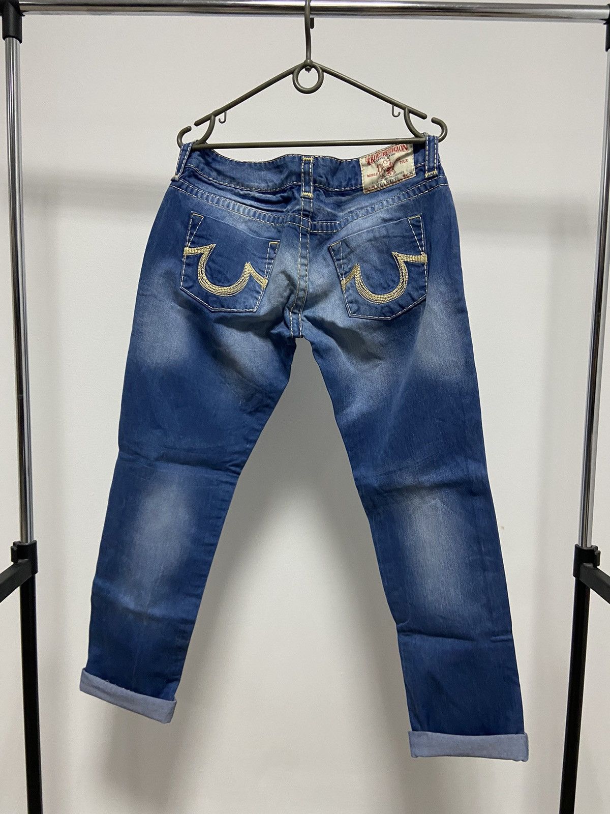 True Religion × Vintage True Religion jeans Pants Selvedge Vintage Y2K Logo Pocket Size US 31 - 1 Thumbnail