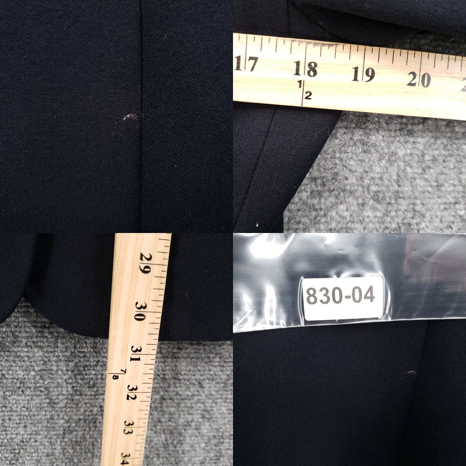 Vintage Casual Corner Blazer Womens 6 Blue One-Button Pocket Long Sleeves Wool Jacket Size M / US 6-8 / IT 42-44 - 8 Thumbnail