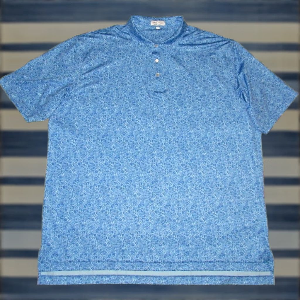 Peter Millar PETER MILLAR Polo Summer Comfort Heritage Guitar Print XXL Mens Shirt Size US XXL / EU 58 / 5 - 1 Thumbnail