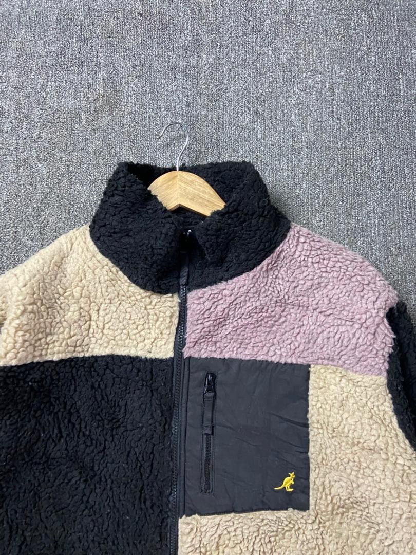 Kangol KANGOL Multicolor Patches Sherpa Fleece Jacket (203) Size US XL / EU 56 / 4 - 9 Thumbnail