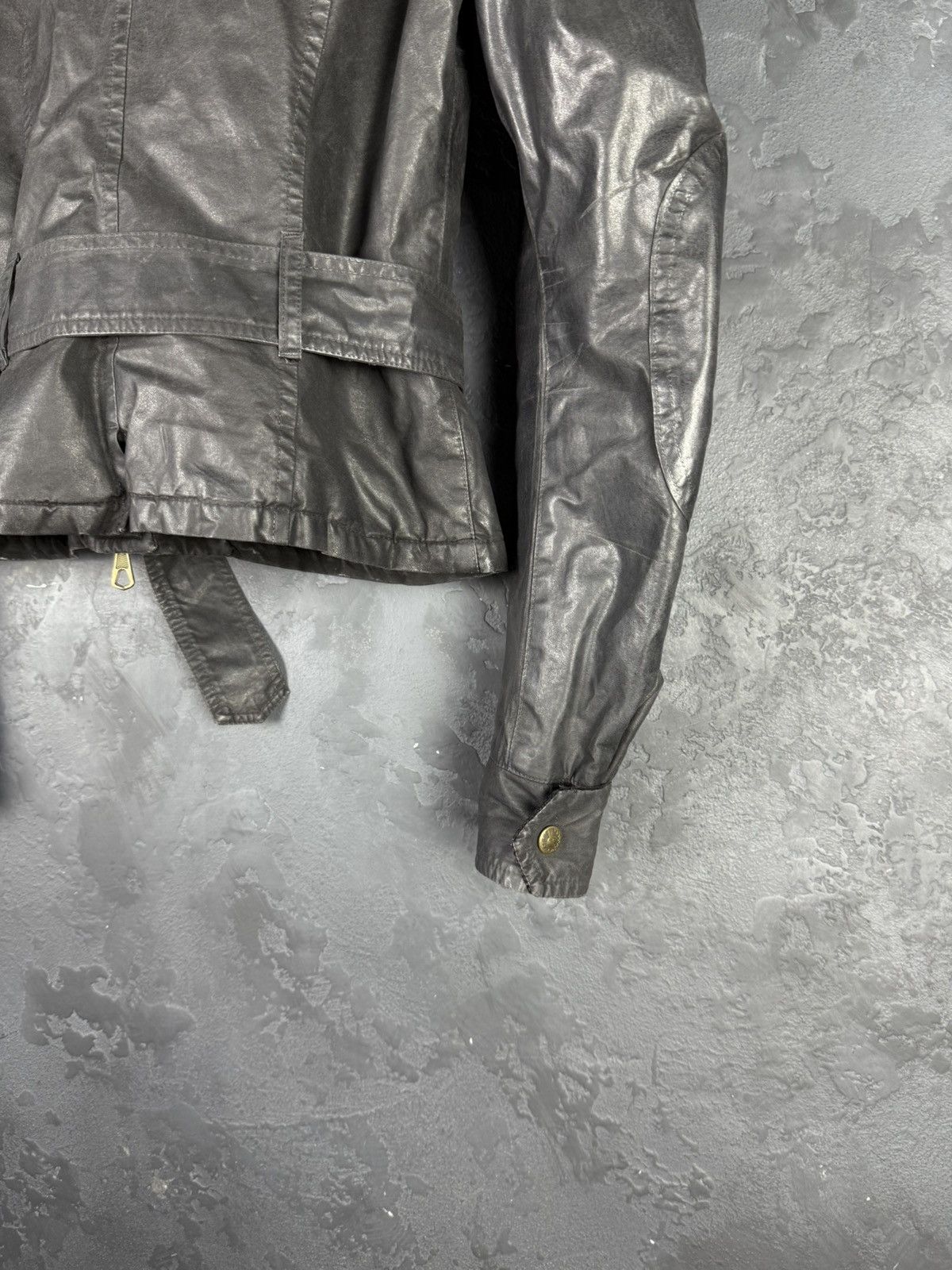 Belstaff Belstaff Sammy Miller Gold Label Women’s Wax Belted Jacket Size M / US 6-8 / IT 42-44 - 12 Thumbnail