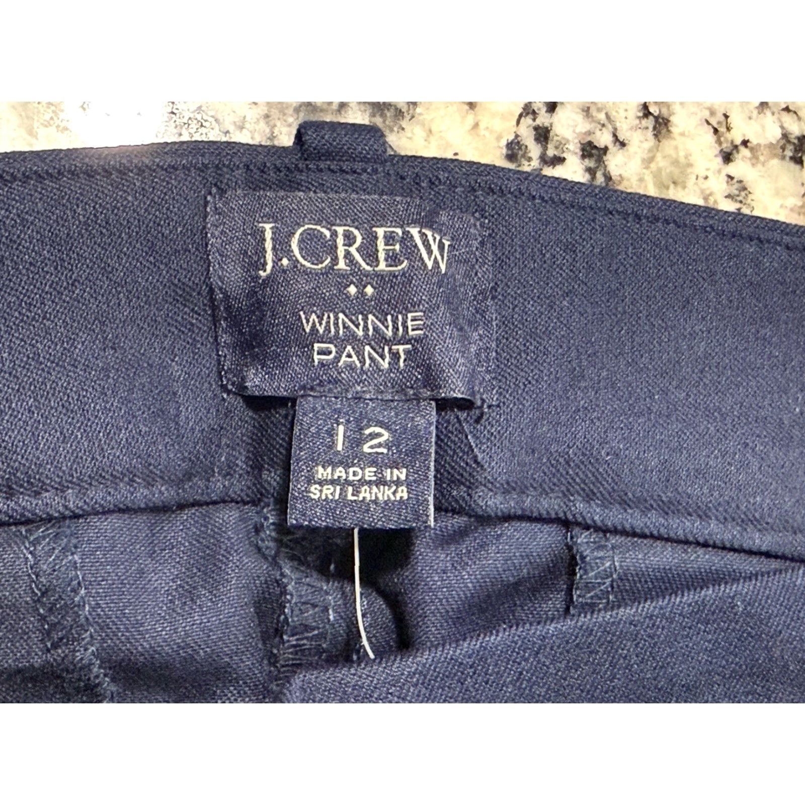 J.Crew NWT J.CREW Winnie Pant Women Side Zip Cropped 12 Blue Slim Inches 24.5 Cotton Elastane Modern Size 34" / US 12 / IT 48 - 4 Thumbnail