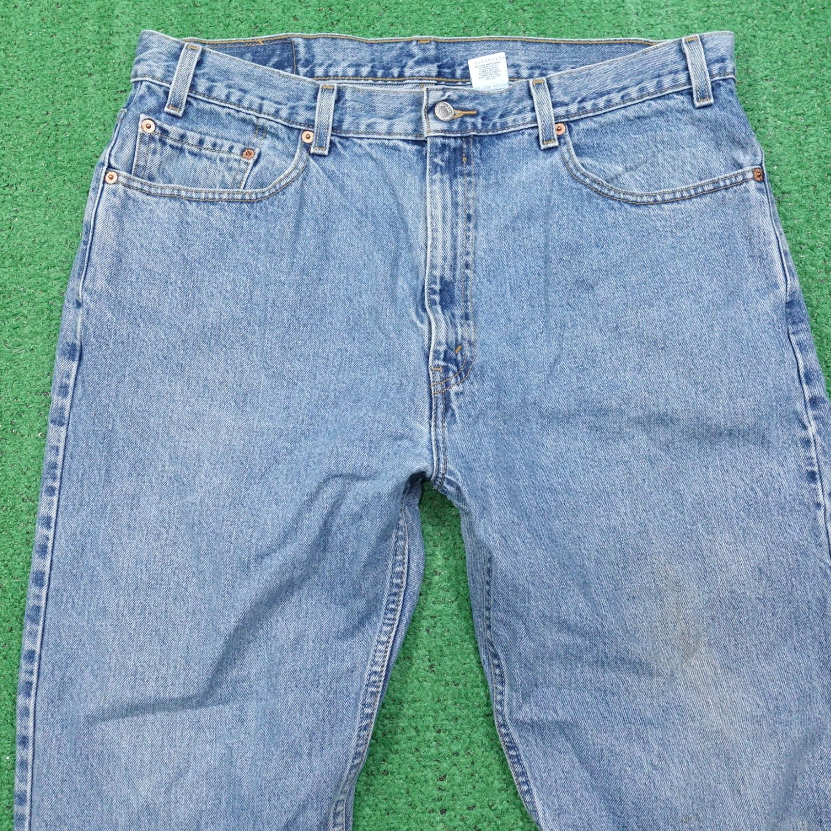 Levi's VINTAGE LEVI'S 505 REGULAR FIT 90s BLUE DENIM JEANS 38X32 MENS Size US 38 / EU 54 - 4 Thumbnail