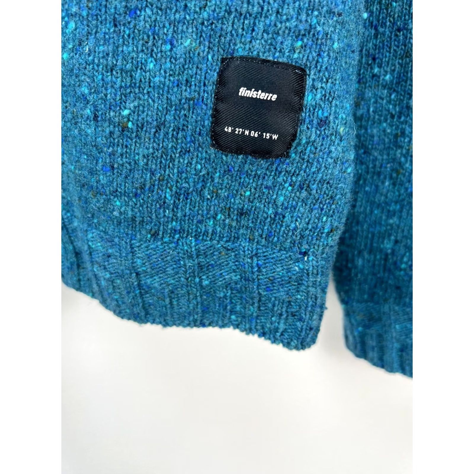 Finisterre Finisterre Sweater Mens 2XL Crew Neck Wool Pullover Solid Knit Logo Some Turquoise Vintage No Size US XXL / EU 58 / 5 - 4 Thumbnail